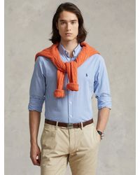 Ralph Lauren - Polo Custom Fit Checked Stretch Poplin Shirt - Lyst