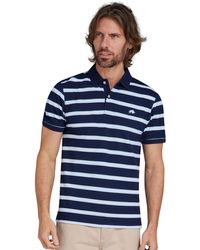 Raging Bull - Triple Stripe Birdseye Polo Shirt - Lyst
