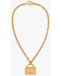 Susan Caplan - Vintage Chanel Quilted Bag Pendant Necklace - Lyst