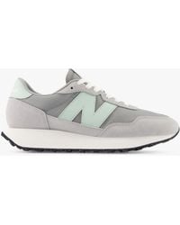 New Balance - 237 Suede Mesh Trainers - Lyst