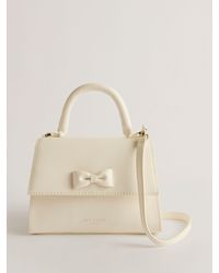 Ted Baker - Baelli Bow Detail Mini Top Handle Leather Bag - Lyst