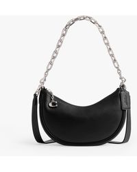 COACH - Mira Crescent Leather Chain Strap Cross Body Bag - Lyst