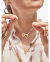 Merci Maman - Personalised Unity Name Triple Pendant Necklace - Lyst