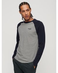 Superdry - Essential Baseball Long Sleeve Top - Lyst