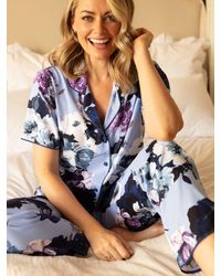 Cyberjammies - Madeline Floral Shirt Long Pyjama Set - Lyst