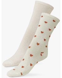 Dear Denier - Mei Soft Glitter Heart Socks - Lyst
