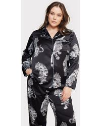 Chelsea Peers - Curve Satin Tiger Print Long Pyjama Set - Lyst