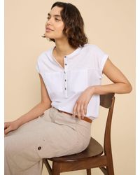 White Stuff - Beth Cotton Jersey T-shirt - Lyst