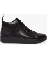 Fitflop - Rally Leather Trainers - Lyst