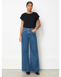 Albaray - Organic Cotton Wide Leg Jeans - Lyst