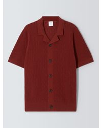 John Lewis - Short Sleeve Open Knit Shirt - Lyst