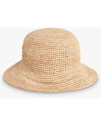 Whistles - Braided Straw Bucket Hat - Lyst