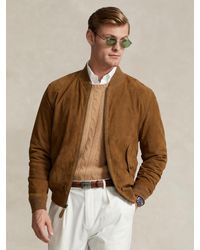 Ralph Lauren - Gunners Suede Jacket - Lyst