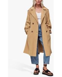 Whistles - Petite Riley Double Breasted Trench Coat - Lyst