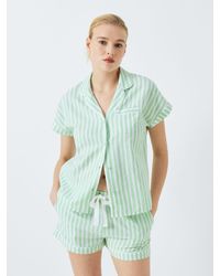 John Lewis - Luna Stripe Shirt Shorty Pyjama Set - Lyst