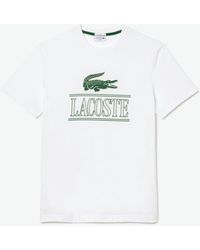 Lacoste - Graphic Logo Crew Neck T-shirt - Lyst