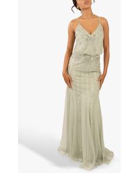 LACE & BEADS - Keeva Bead Embellished Maxi Dress - Lyst