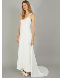 Monsoon - Kate Pearl Trim Wedding Dress - Lyst