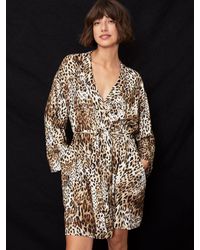 Baukjen - Inu Ecovero Leopard Print Robe - Lyst