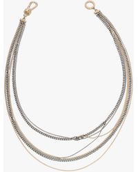 AllSaints - Layered Multi Chain Necklace - Lyst