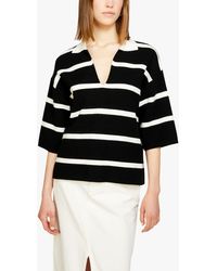 Sisley - Striped Maxi Polo Shirt - Lyst