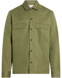 Calvin Klein - Linen Shirt Jacket - Lyst