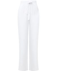 French Connection - Bodie Cotton Blend Trousers - Lyst