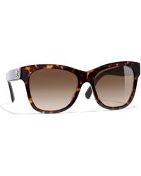 Chanel - Square Sunglasses Ch5380 Tortoise/brown Gradient - Lyst
