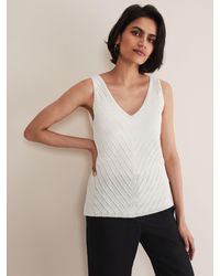 Phase Eight - Freya Knitted Vest Top - Lyst
