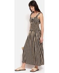 Jigsaw - Striped Cotton Slub Jersey Maxi Dress - Lyst
