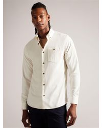 Ted Baker - Lecco Long Sleeve Corduroy Shirt - Lyst