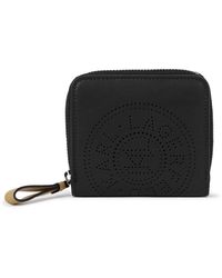 Karl Lagerfeld - Circle Perforated Fold/zip Wallet - Lyst