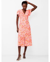 French Connection - Cass Delphine Midi Dress - Lyst