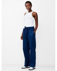 French Connection - Bodie Cotton Blend Trousers - Lyst