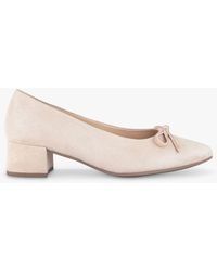 Gabor - Hurworth Suede Bow Detail Pointed Court Shoes - Lyst