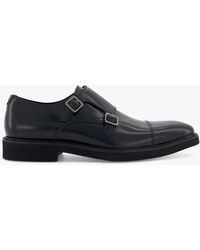 Dune - Sal Double Strap Leather Monk Shoes - Lyst