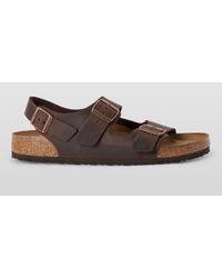 Birkenstock - Milano Leather Footbed Sandals - Lyst