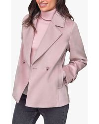 Pure Collection - Short Wool Coat - Lyst