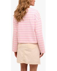 Soaked In Luxury - Neo Striped Boxy T-shirt - Lyst