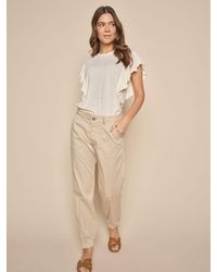 Mos Mosh - Naomi Embroidered Mid Waist Trousers - Lyst