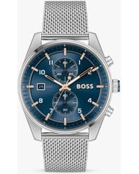 BOSS - Boss 1514149 Skytraveller Mesh Strap Watch - Lyst