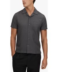 Reiss - Tokyo Cuban Collar Short Sleeve Shirt - Lyst