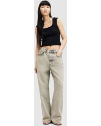 AllSaints - Blake Organic Cotton Wide Leg Jeans - Lyst