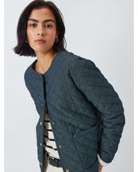 Barbour - Tomorrow's Archive Selma Quilted Collarless Jacket - Lyst