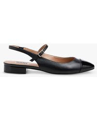Dune - Hayes Leather Round Slingback Shoes - Lyst