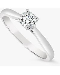 Milton & Humble Jewellery - Second Hand 18ct White Gold Diamond Engagement Ring - Lyst