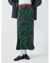 Velvet By Graham & Spencer - Kaiya Abstract Print Midi Skirt - Lyst