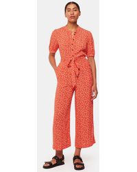 Whistles - Micro Floral Print Jumpsuit - Lyst