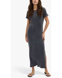 My Essential Wardrobe - Ace Ribbed Jersey T-shirt Maxi Dress - Lyst
