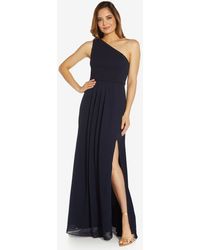 Adrianna Papell - One Shoulder Chiffon Gown - Lyst